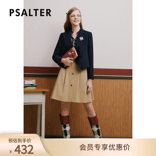 外套 PSALTER诗篇2023春胸针学院风西装