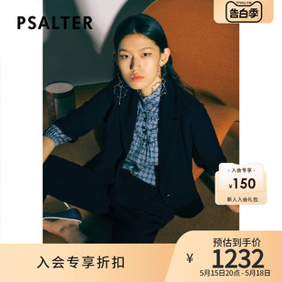 一粒扣西装 PSALTER诗篇春秋宽松通勤七分袖 外套