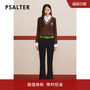 休闲裤 诗篇专选冬修身 显身材火山岩开叉微喇裤