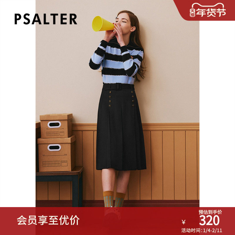 诗篇专选秋腰带复古减龄百褶裙半身裙,女装/女士精品,半身裙,淘宝优惠券,粉丝福利购,淘宝优惠卷