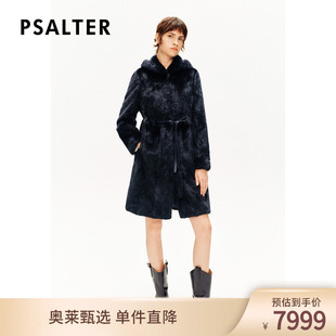 水貂毛大衣皮草冬款 反季 诗篇专选整貂极简风连帽中长款 特卖