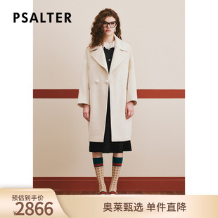 PSALTER诗篇羊毛羊驼毛双面呢大衣毛呢外套冬