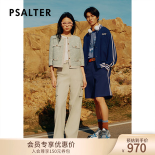 粗花呢花紗小香風外套夏款 短款 PSALTER詩篇圓領七分袖