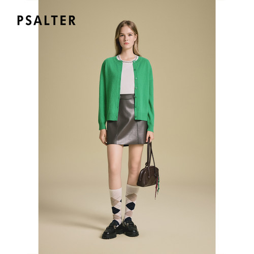 【反季特卖】诗篇专选简约显瘦圆领山羊绒针织开衫