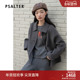 骆驼绒 PSALTER诗篇丝毛混纺羊毛翻领学院毛呢外套冬款