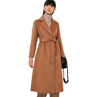 诗篇专选冬羊毛双面呢大衣羊绒毛呢外套