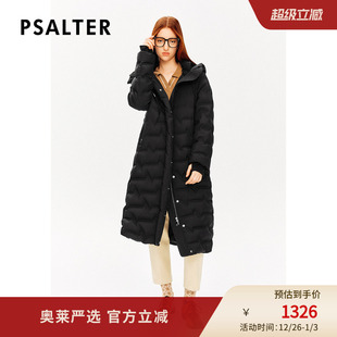 PSALTER诗篇鹅绒服户外机能发热涂层长款 连帽羽绒服冬款