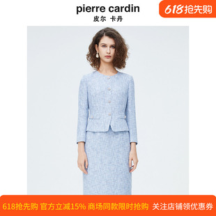 商场同款皮尔卡丹女装新款都市淑女修身职业连衣裙P4112E4026L3