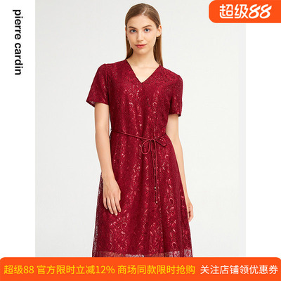 通勤淑女纯色端庄连衣裙