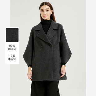 外套利落干练时尚 皮尔卡丹女装 短款 个性 大衣洋气CD54CH023H0 时尚