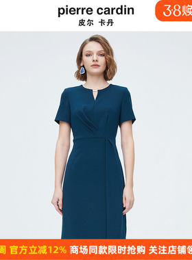 商场同款皮尔卡丹女装简约知性修身时尚连衣裙P4222D4055G0