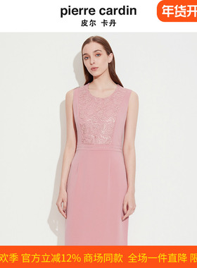 皮尔卡丹女装夏季新款法式优雅知性端庄连衣裙P1225D1047F0