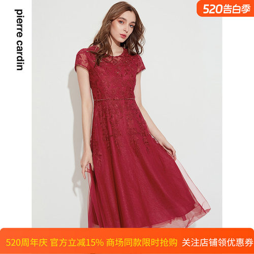 优雅淑女法式蕾丝连衣裙