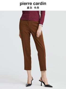商场同款皮尔卡丹女装新款简约经典通勤干练西服裤P4326T4009K0