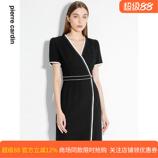 商场同款皮尔卡丹女装夏季新款轻商务职场高频连衣裙C31DS027B0