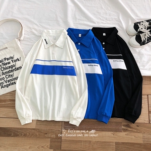 XZ216-T27-P38 【纯棉】2019男士新款翻领长袖T恤POLO-3 控价55图片