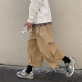 XZ216-K23-F55S-2XL中性/情侣/男19年男士休闲日系灯笼9分裤，男装休闲裤，星座716