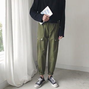 XZ216-K33-P48  S-XL 中性/情侣/男 19秋冬新休闲长裤图片