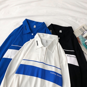 XZ216-T27-P38 【纯棉】2019男士新款翻领长袖T恤POLO-3 控价55图片