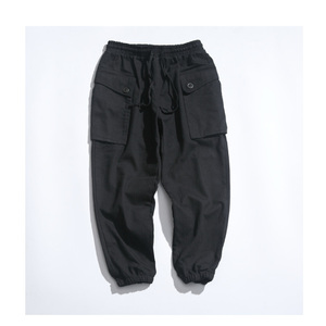 XZ216-K02-F55【M-5XL】纯棉3色2018男士休闲工装裤日系束脚裤图片