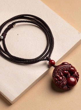 2026紫砂貔貅皮丘吊坠有求必应紫砂中国风 项圈男女红绳