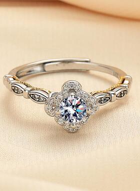 2026小红书爆款手捧花戒指女在逃公主仿莫桑石小巧精致时尚送女友