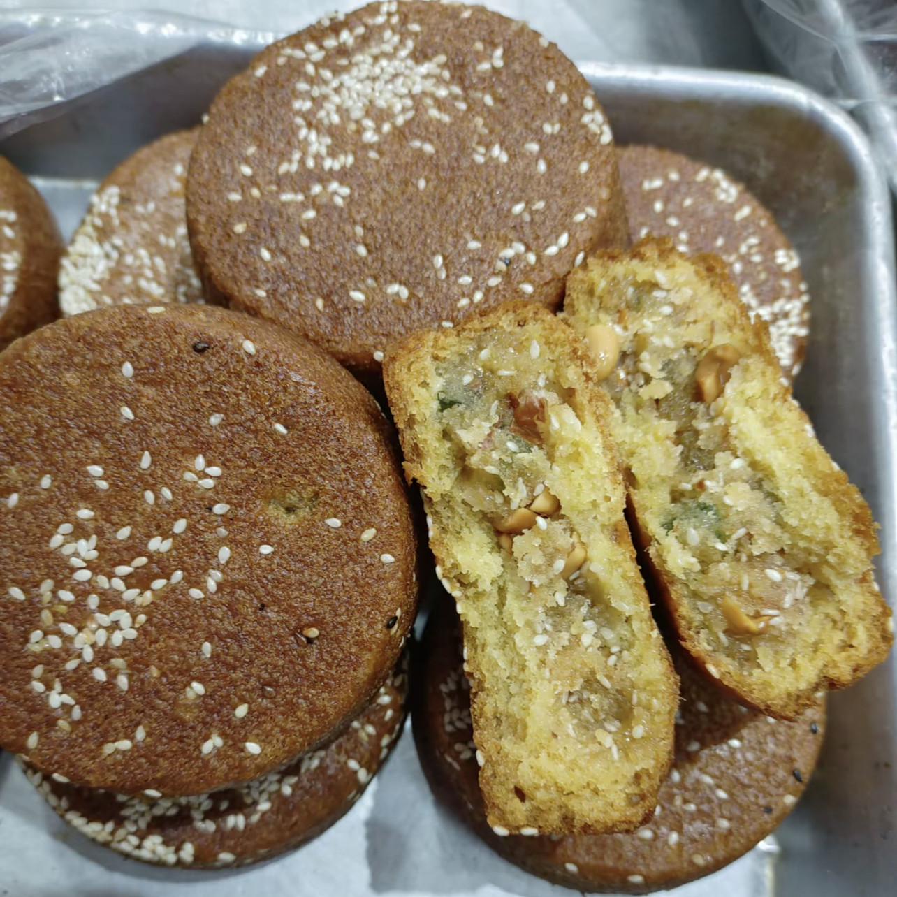 混糖五仁月饼 张家口麻油月饼 混糖饼包馅饼  坝上张北月饼绿乐园