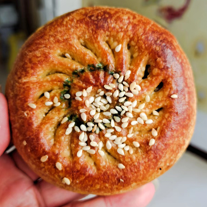 张家口张北特产 绿豆 豌豆馅胡麻油月饼 特制中秋月饼散装礼盒装