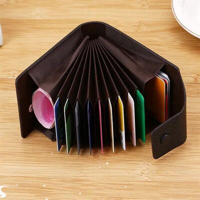 1 pc Men Credit Card Holder Leather Purse for Cards Case Wal