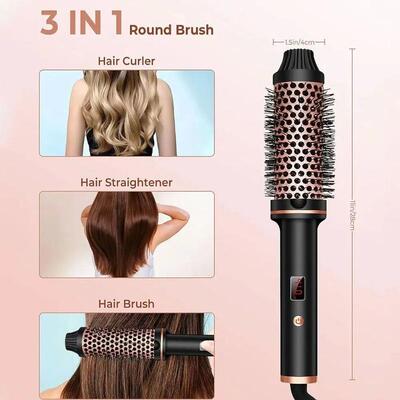 Thermal Brush 15 Inch Heated Curling Brush Ceramic Curlin