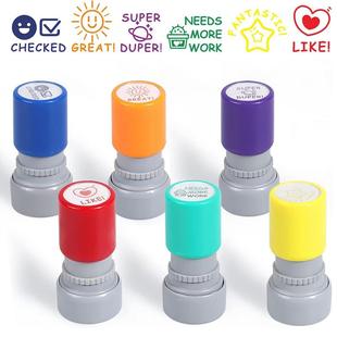 6pcs Teacher Stamps Comments and Behavior Stamps Classroom章