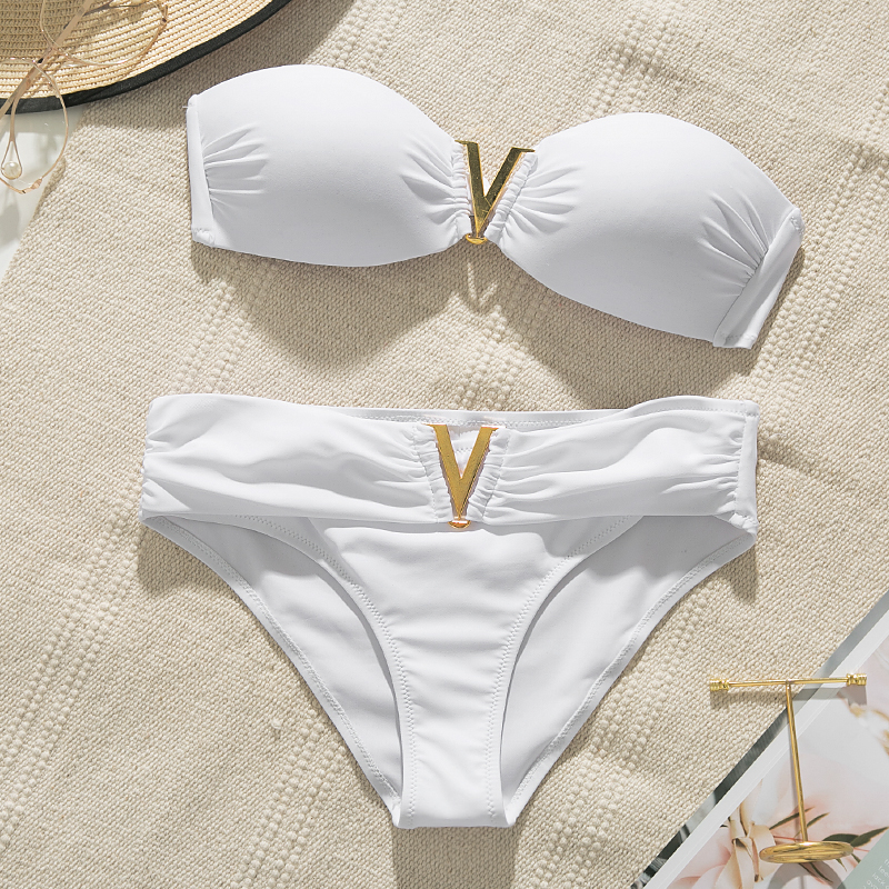 White push up woman swimsuit 2021 new Summer beach sexy biki