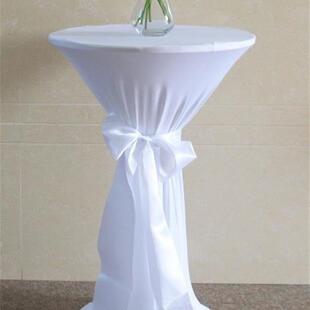 Cocktail table cover table high foot table cloth wedding dec