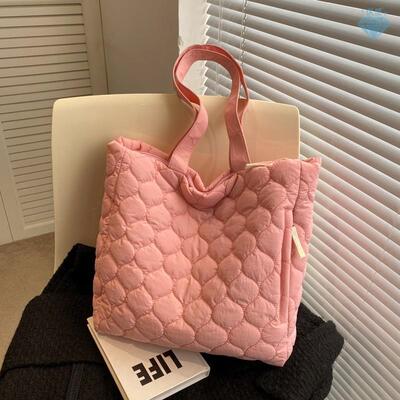 Quilted Women Handbags Large Capacity Winter Shoulder Bag Fa
