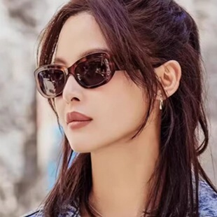 女神蒙上眼唐盈盈辛芷蕾同款墨镜男花儿与少年复古猫眼太阳眼镜女