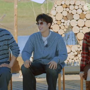 现在就出发黄景瑜王安宇同款冬季慵懒风针织开衫外套马海毛毛衣男