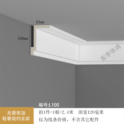 双眼皮吊顶PU线条天花吊顶墙角