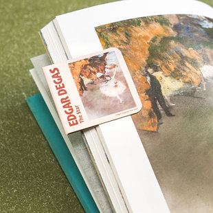 世界名画磁性书签套装 5厘米方形莫奈梵高学生阅读书页夹学习礼物