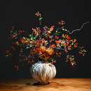 新中式 摆件 中国风陶瓷花瓶高档艺术插花民宿酒店玄关家居软装