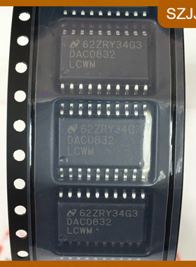 DAC0832LCWM SOP20脚 全新DA/AD8位数模转换器芯片 贴片IC