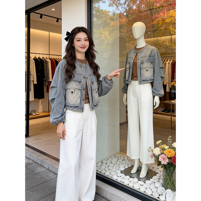 美式复古时尚宽松牛仔外套女春季2026新款高级感休闲巨好看夹克女