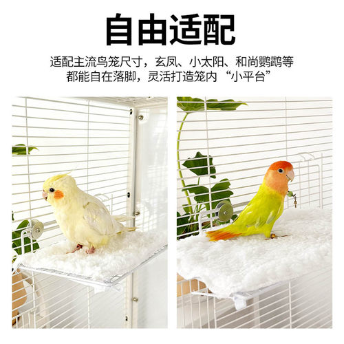 鸟攀爬鹦鹉保暖站网互动站台玄凤休息站架跳台平台爬梯攀爬用品