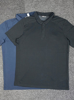 正品Arcteryx始祖鸟现货Eris Polo衫男休闲透气商务纯色T恤衫短袖