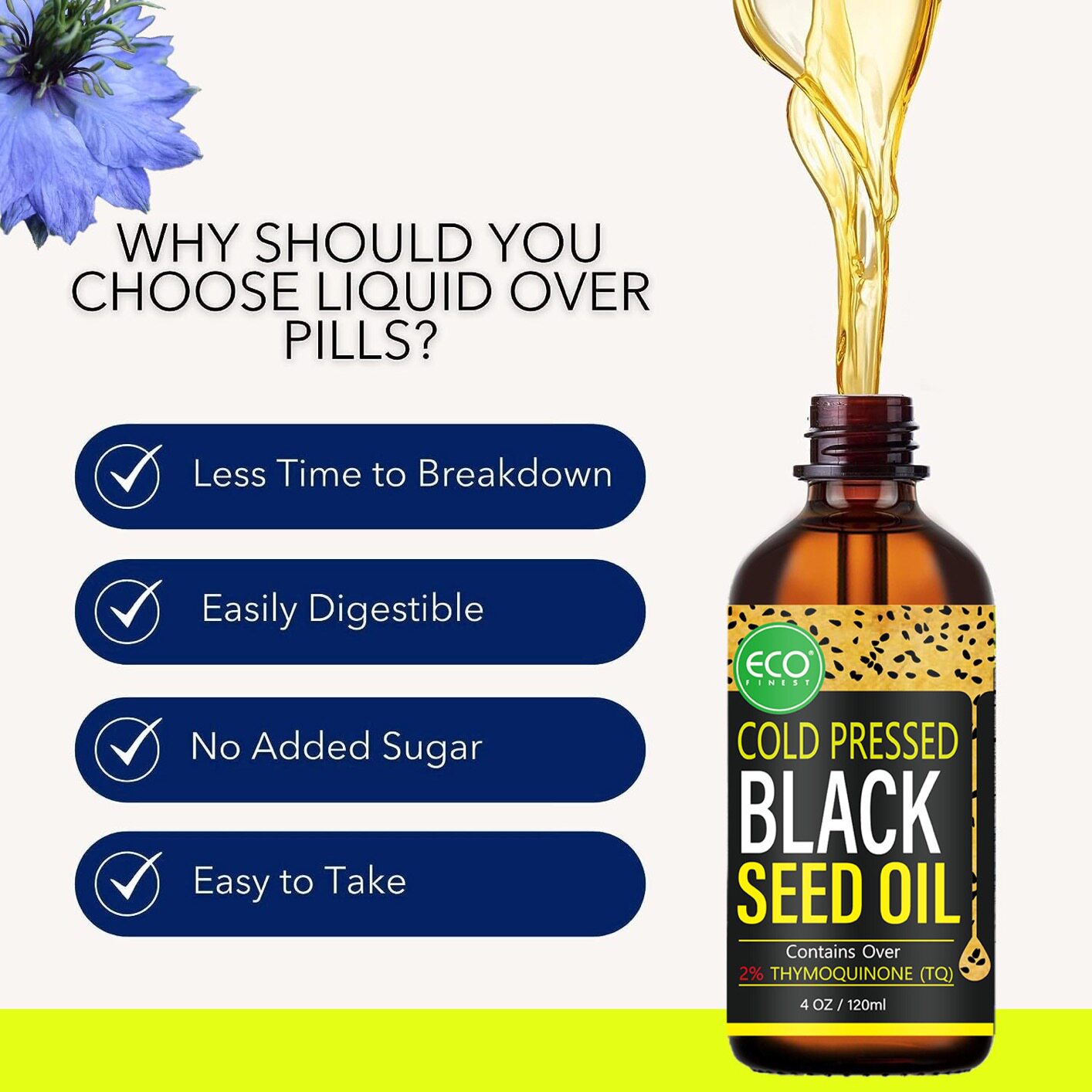 American Liquid Black Seed Oil, Black Cumin Seed Oil w thumbnail 4