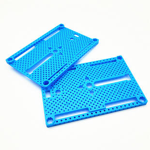 塑料车板带孔八角长柱板小开关槽科技创新发明DIY手工制作材料板