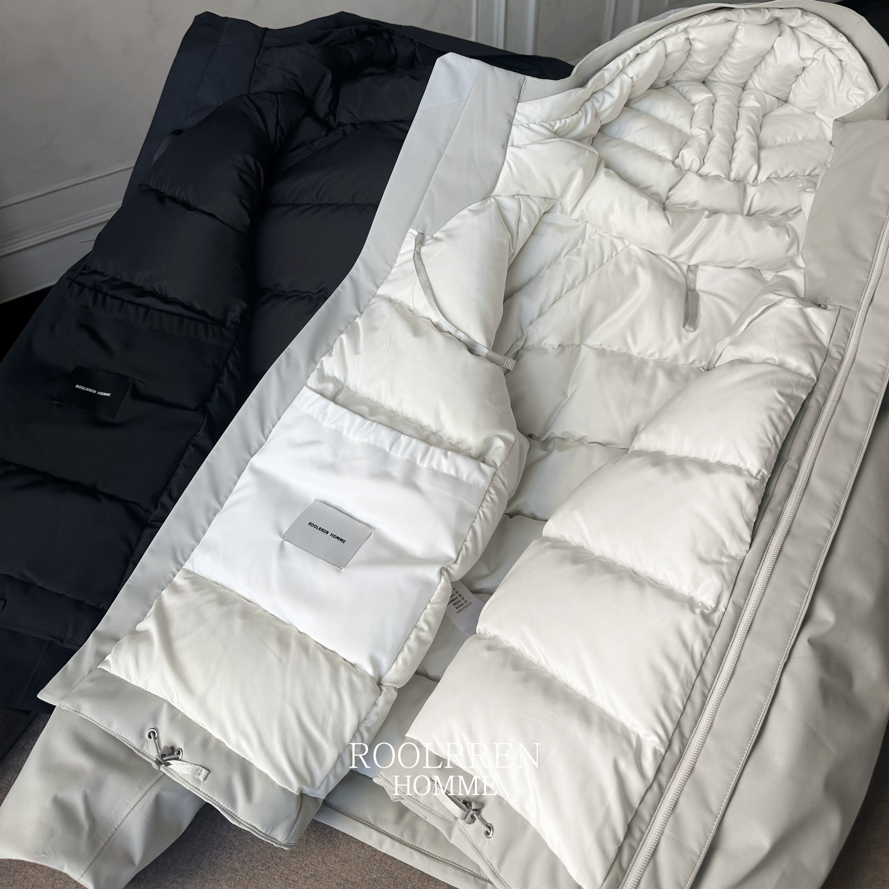 ROOLRREN 东丽【人形羽绒被】90白鹅绒户外功能保暖连帽羽绒服