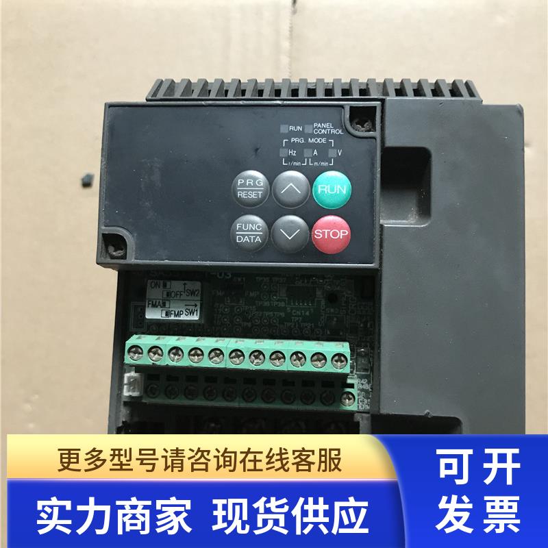 富士变频器 FVR0.75E11S-4JE 0.75KW 380V实物拍摄 功能完好现货