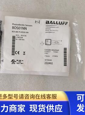 全新原装BALLUFF巴鲁夫 BOS01NN BOS 08E-PS-KD20-S49 现货*