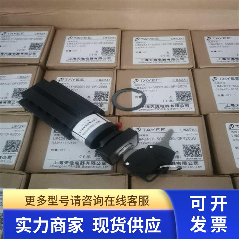 天逸四档自锁钥匙选择开关LW42A1Y-5000130/0F42058 实拍 现货