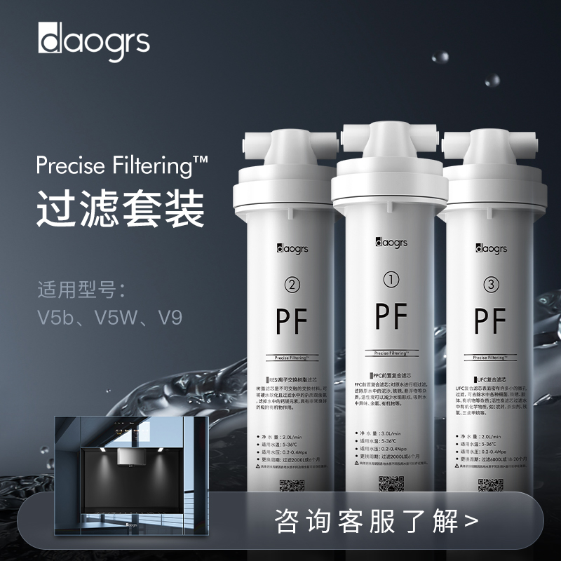 daogrs V5b/V5w/V9直饮机滤芯